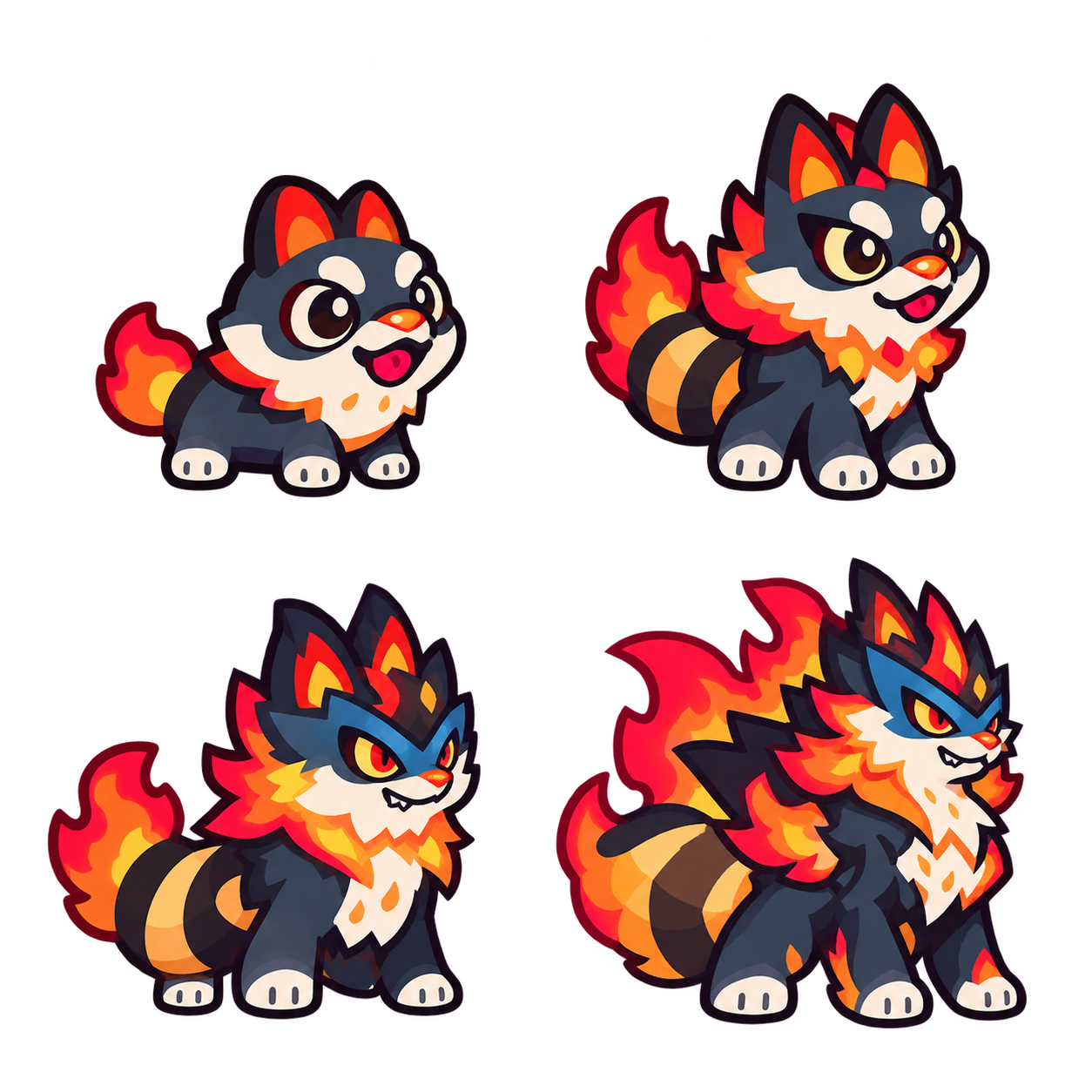 炎岩炼狱犬 family sheet