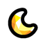 黄金弯月星级图标