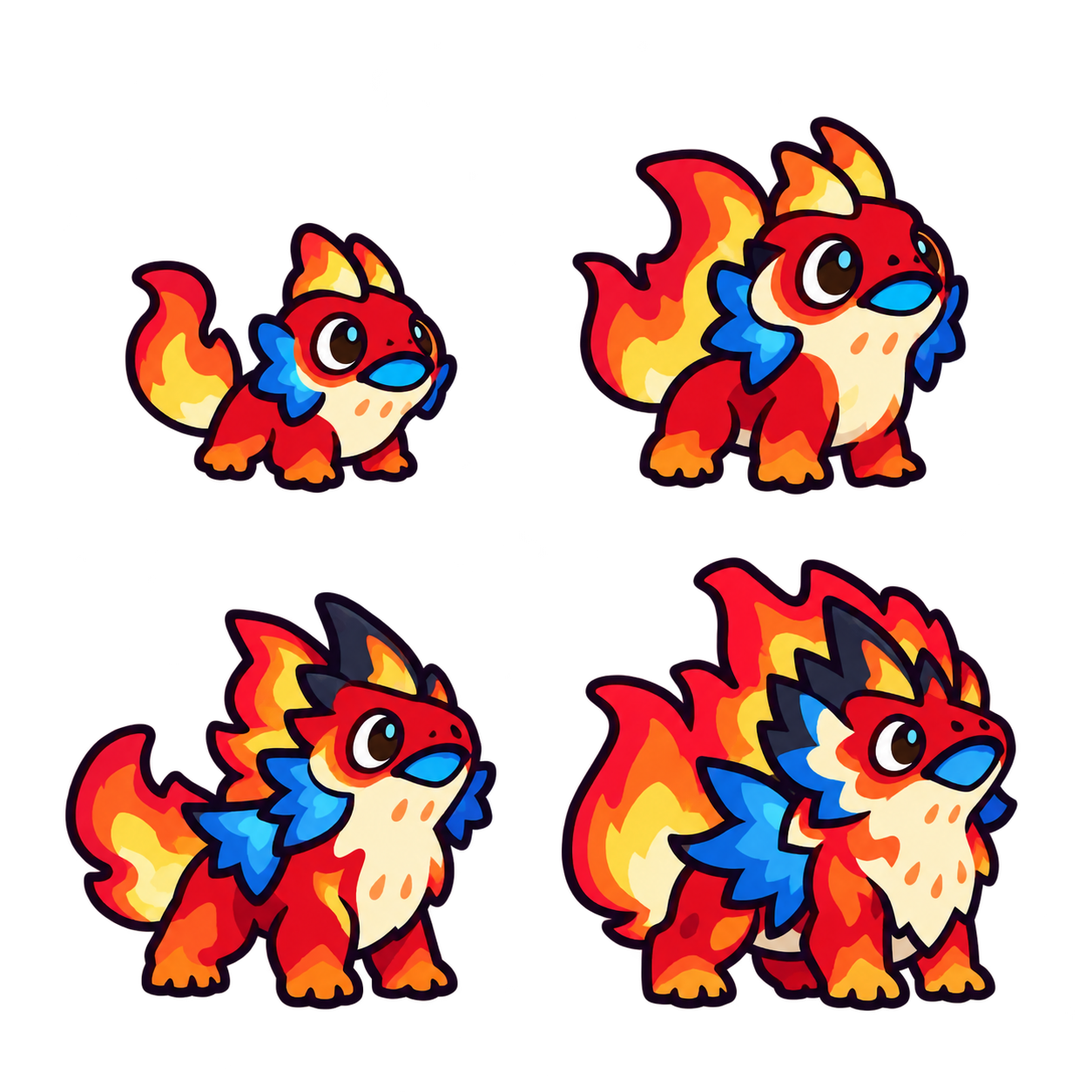 烬焰三头犬 family sheet