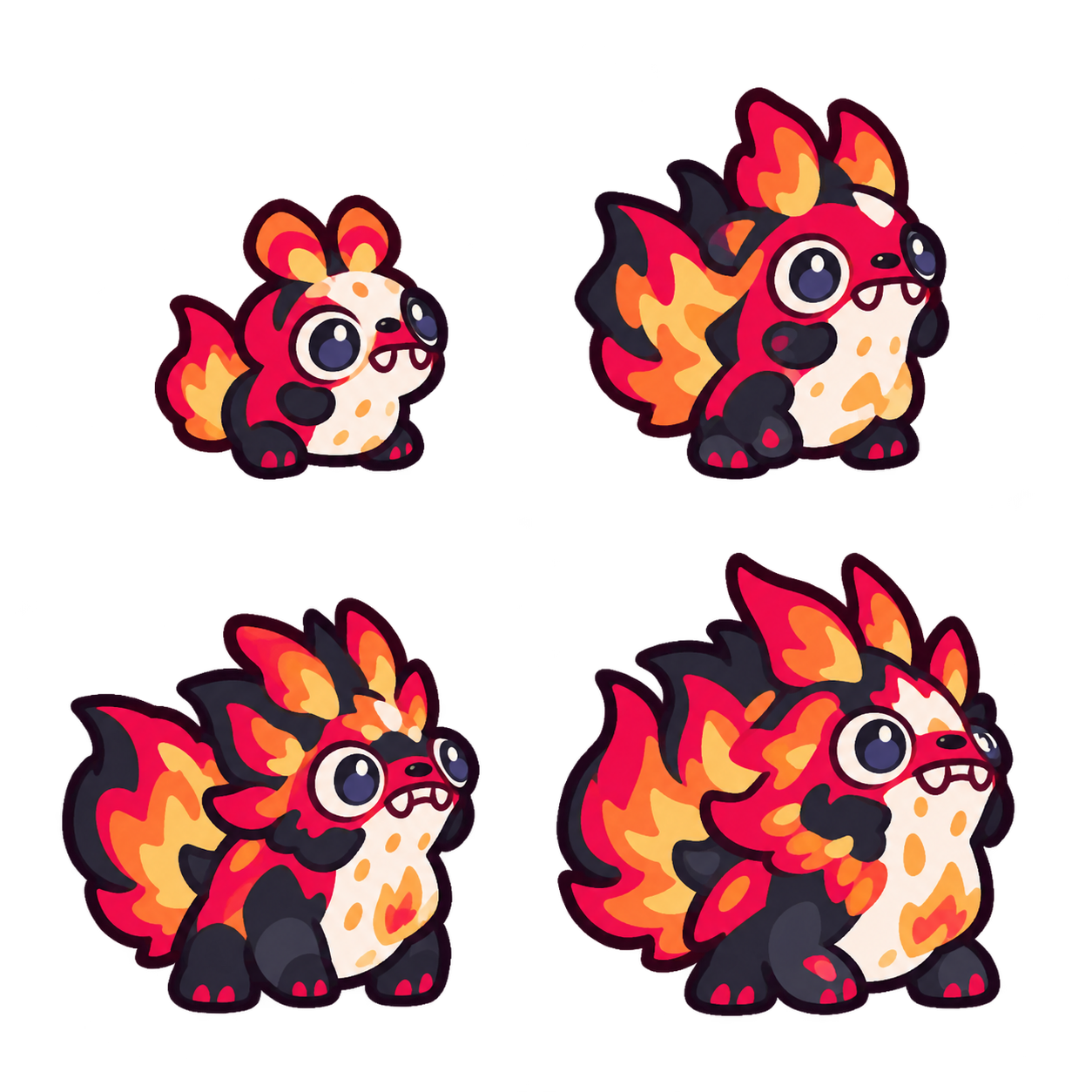 烬息蝶鼬 family sheet