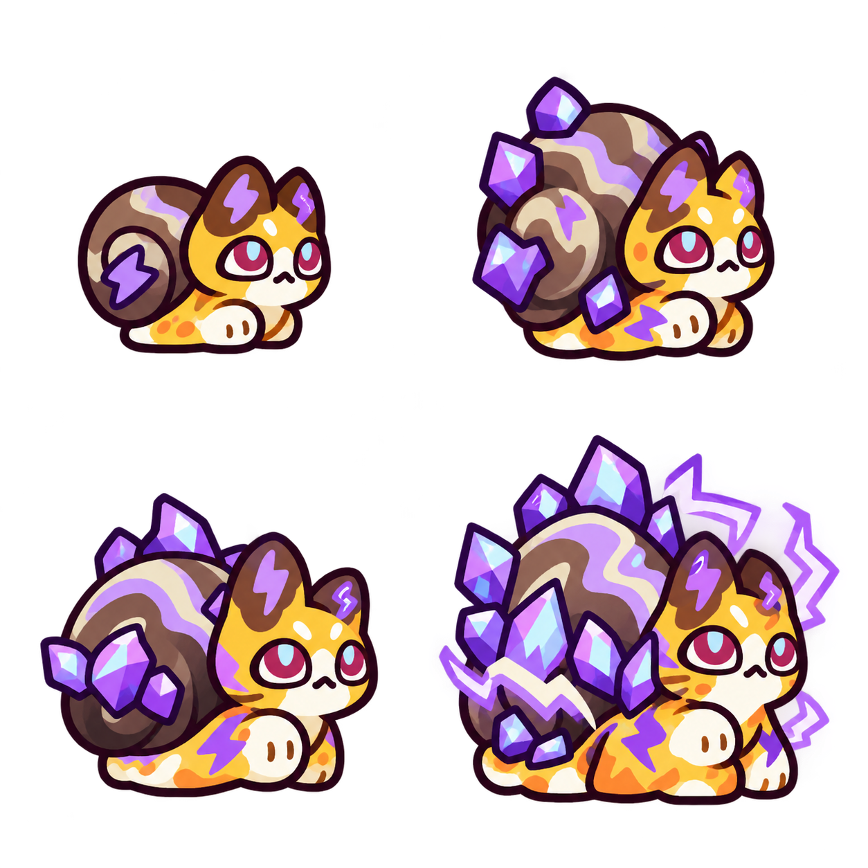 流光晶壳族 family sheet