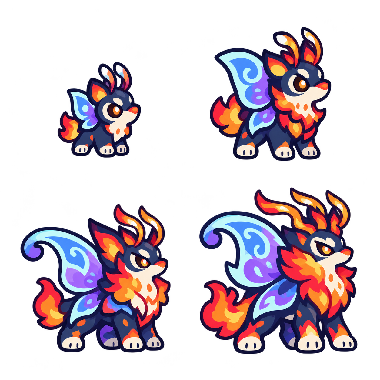 霜烬幻蝶 family sheet