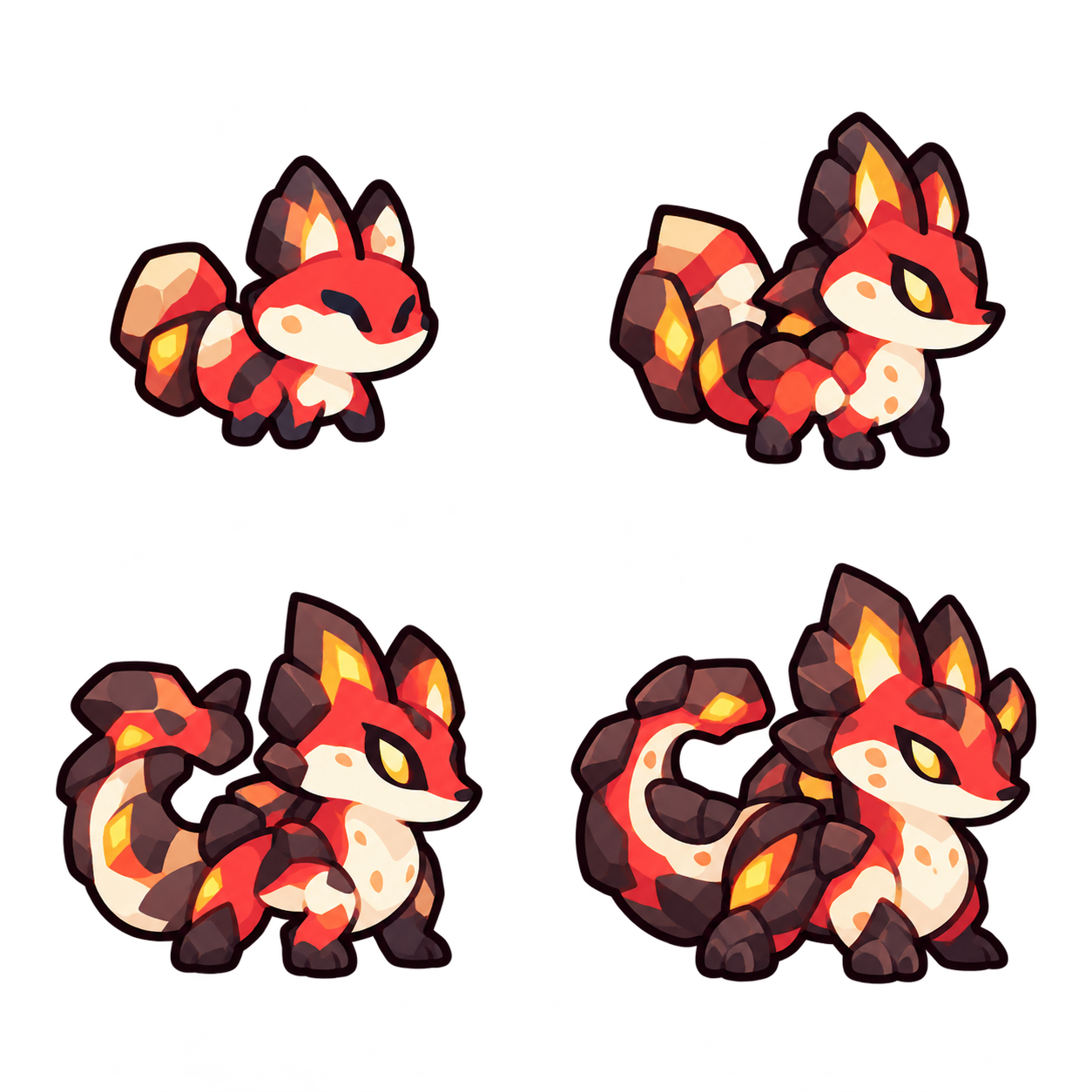 雷音卷尾蜥 family sheet