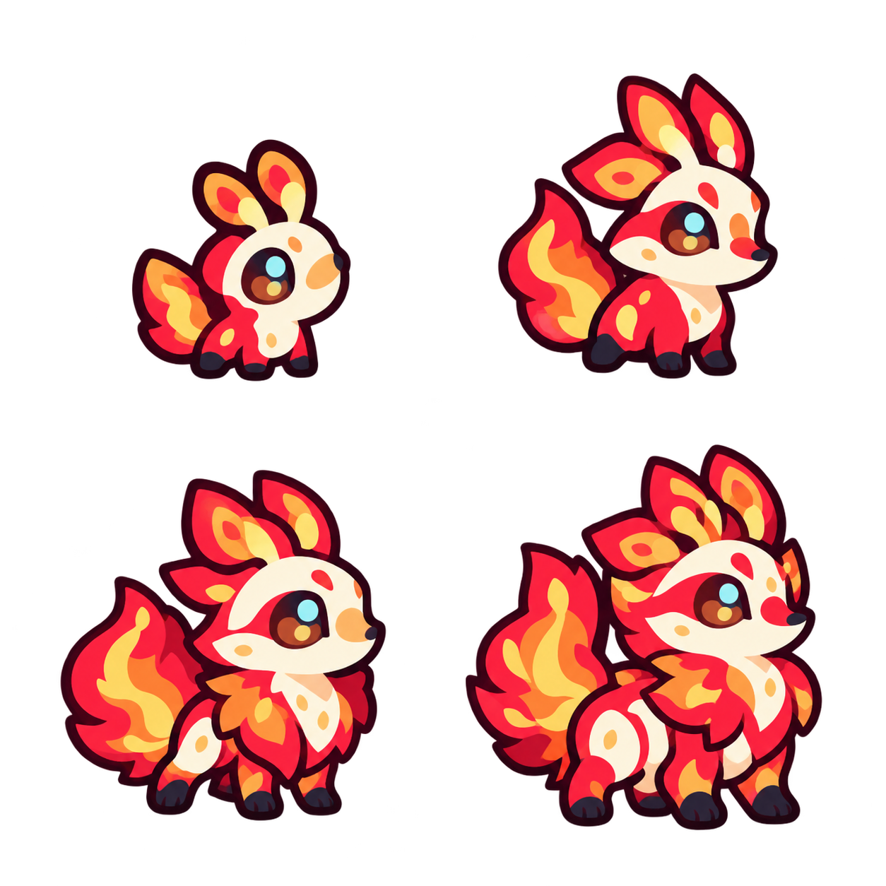 赤炎灵狐 family sheet