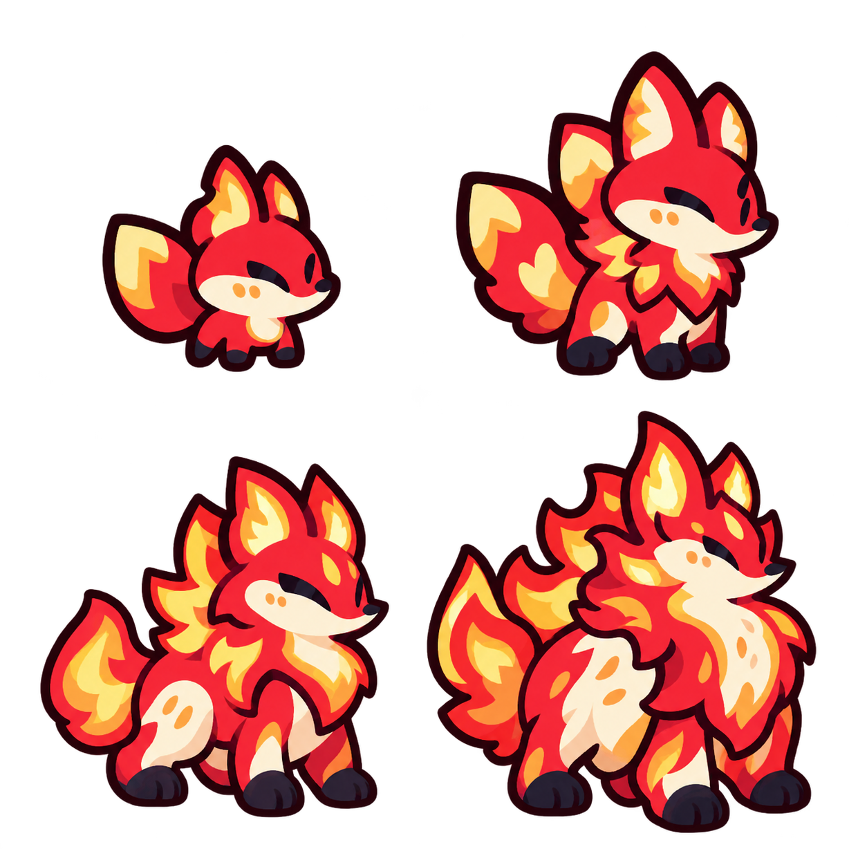 烈焰流光狐 family sheet