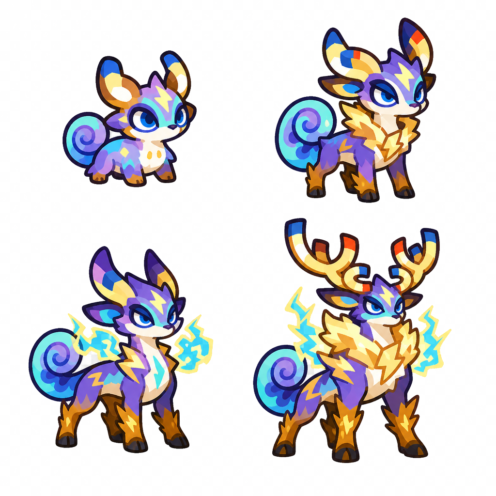 水雷晶蜥 family sheet