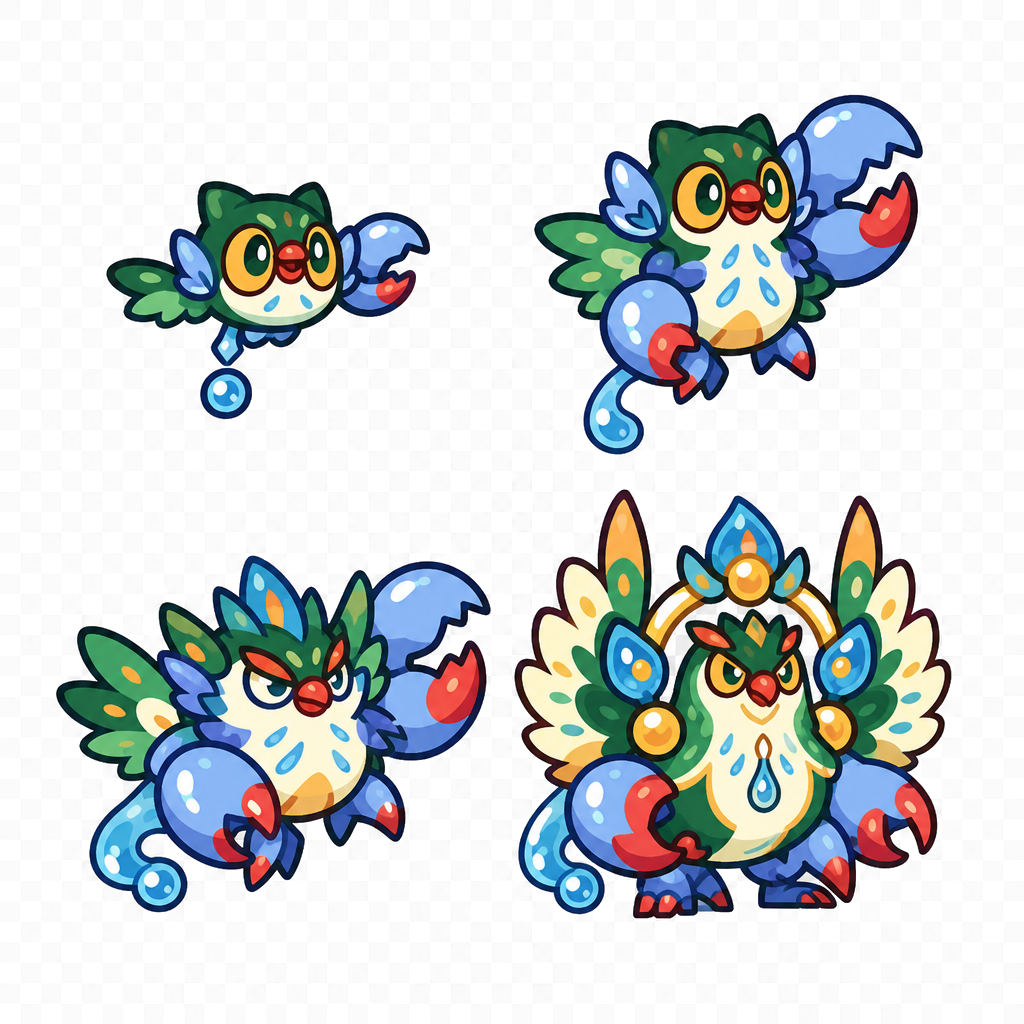 潮汐古树蟹 family sheet