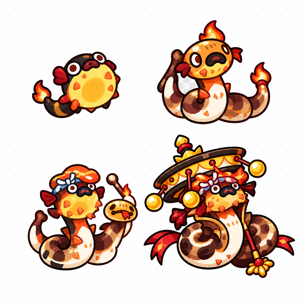 烈岩醋鲀 family sheet