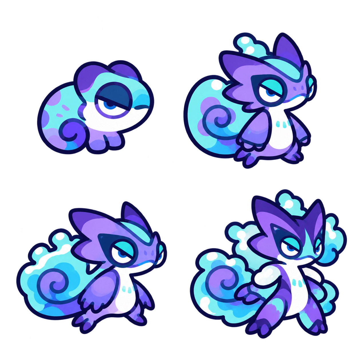 湍流蜥蜴 family sheet