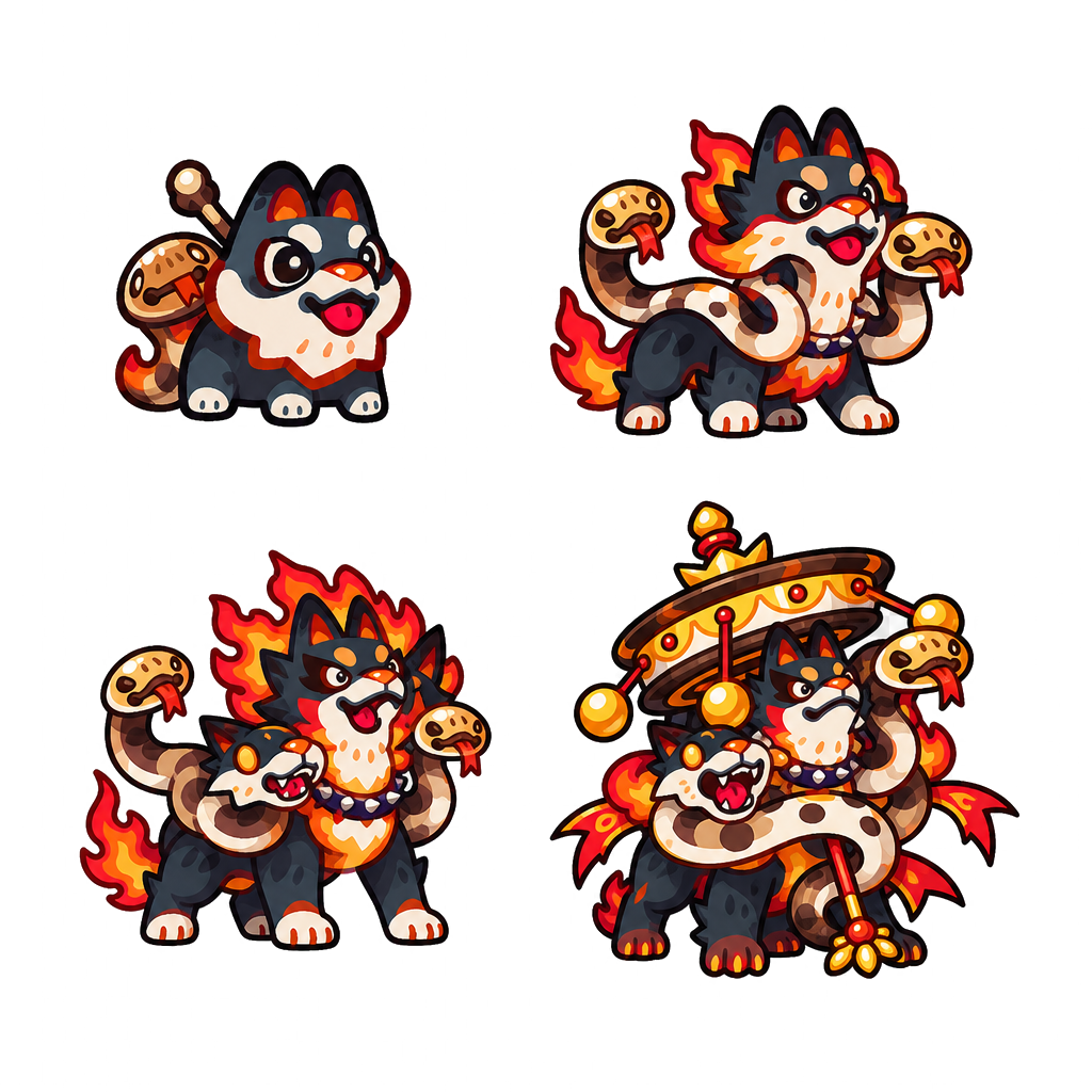 烬魂炼狱犬 family sheet