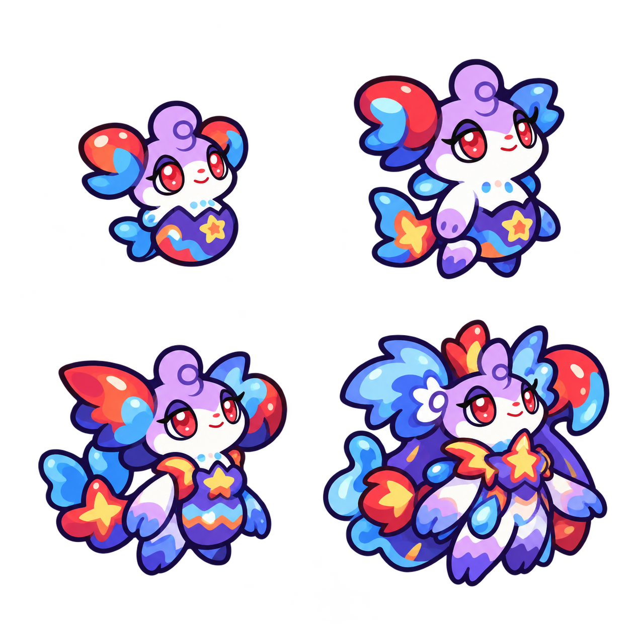 星煌水蟹 family sheet