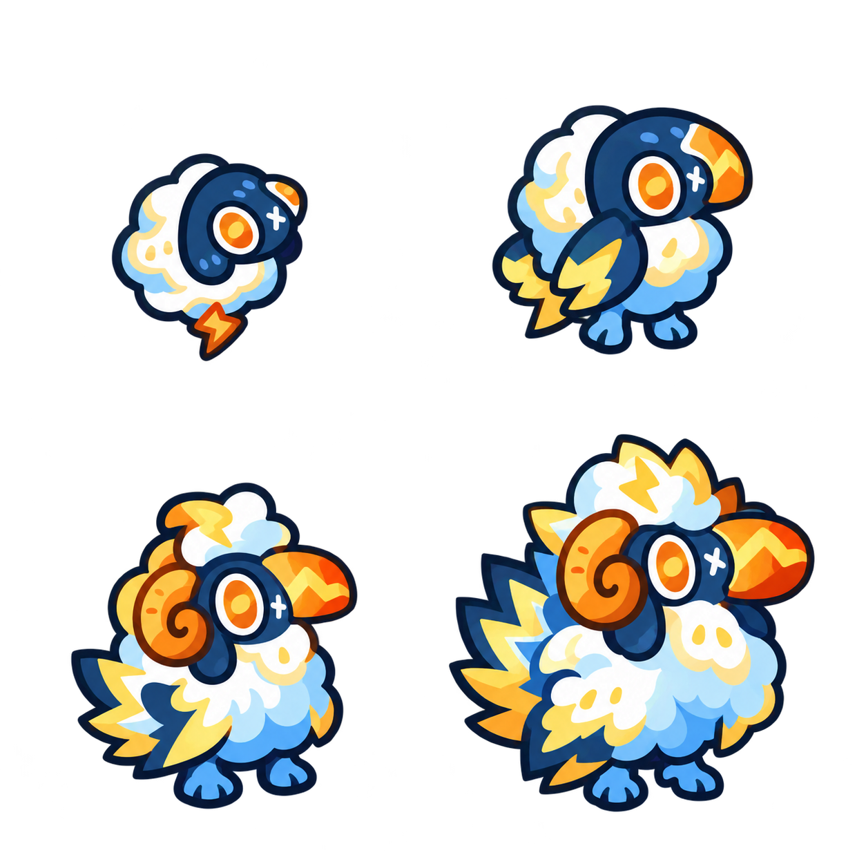 电云蜥蜴 family sheet