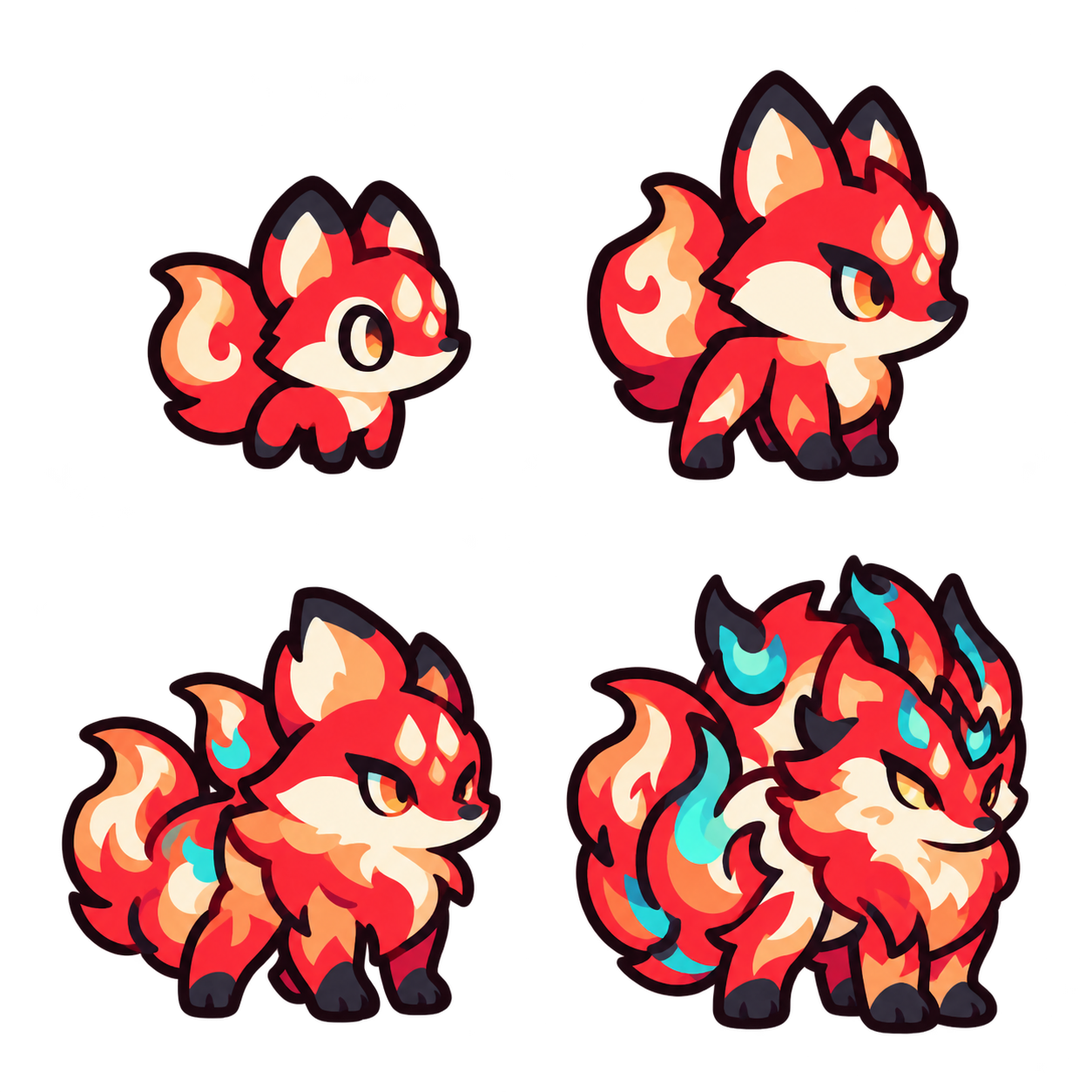 灿叶狐 family sheet