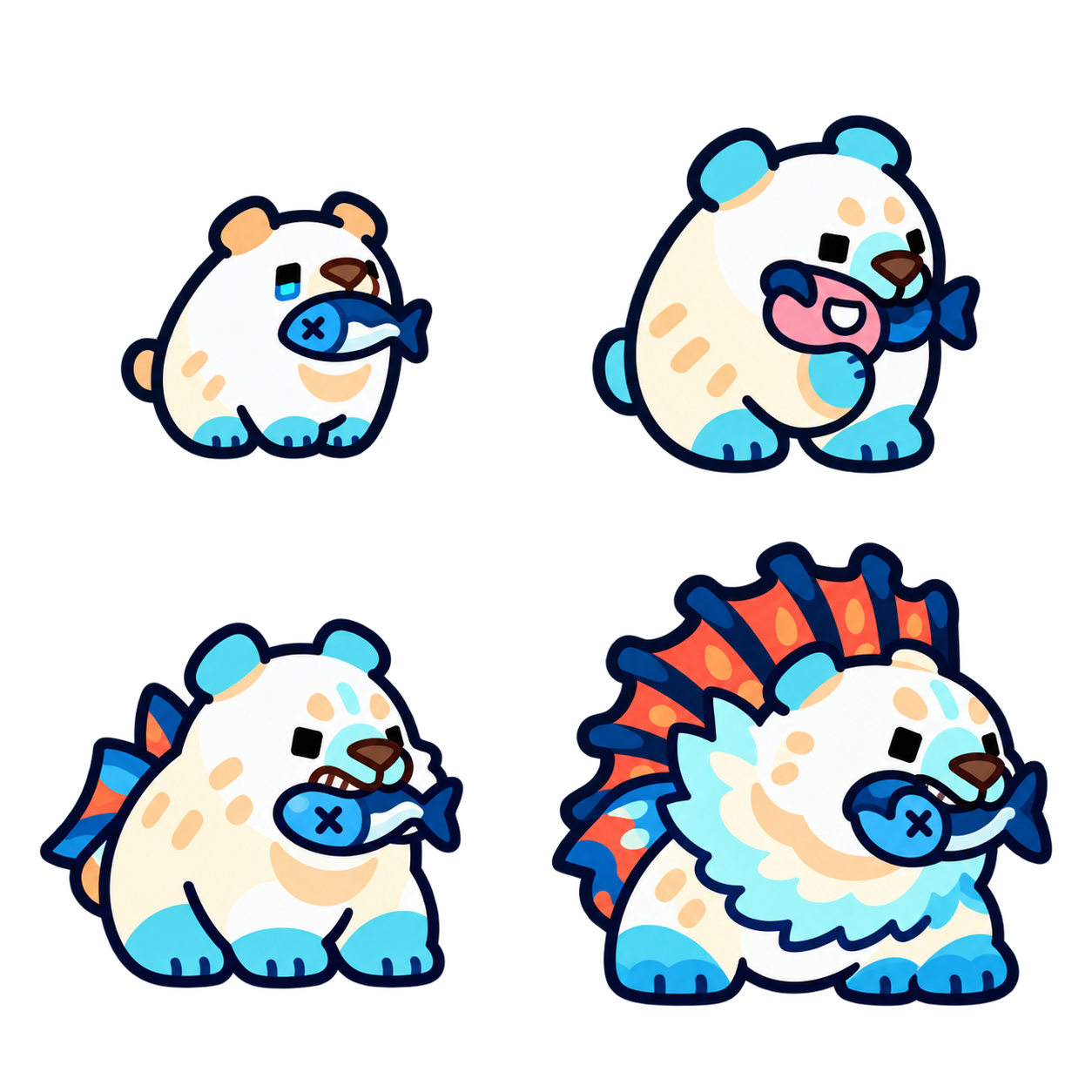 熔岩冰熊 family sheet