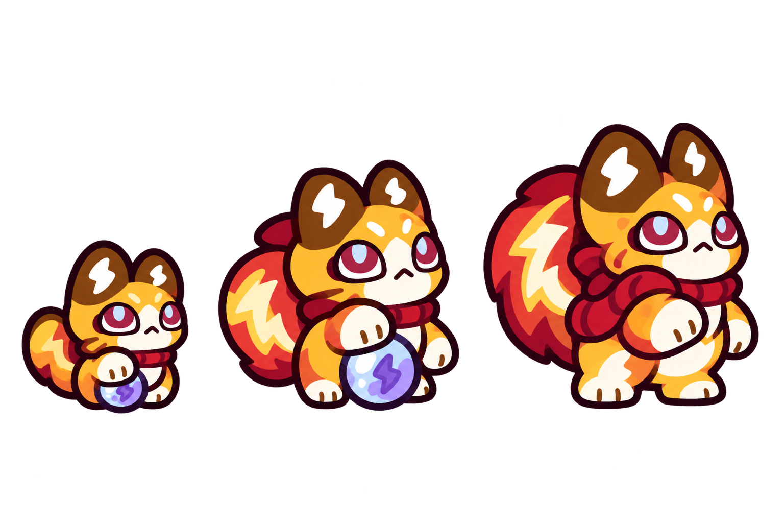 雷火纹猫 family sheet