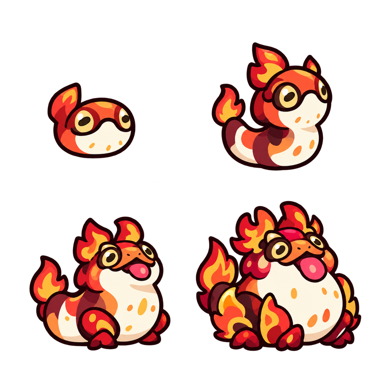 赤炎晶鳞蟾 family sheet