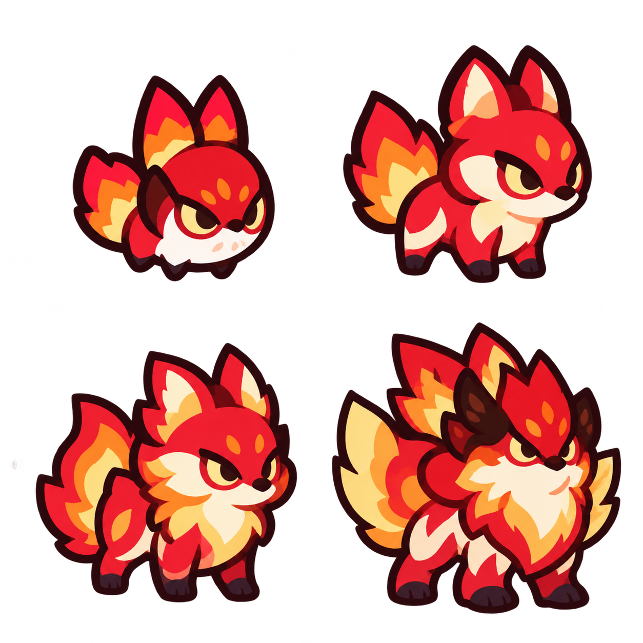 煌雀狐 family sheet
