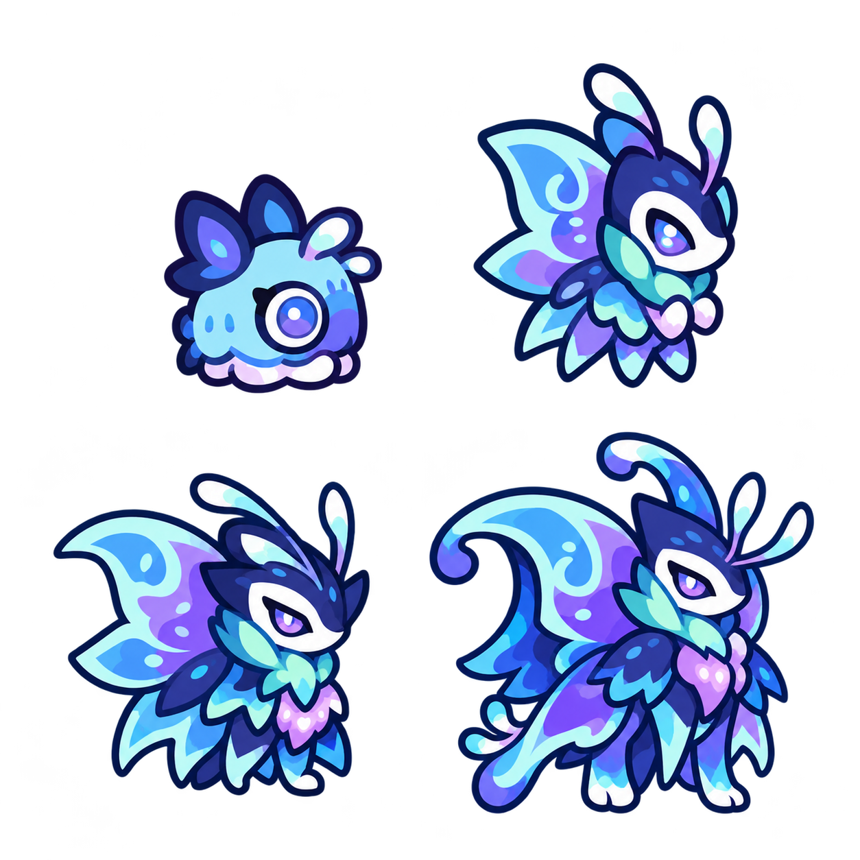 涟漪浣尾族 family sheet