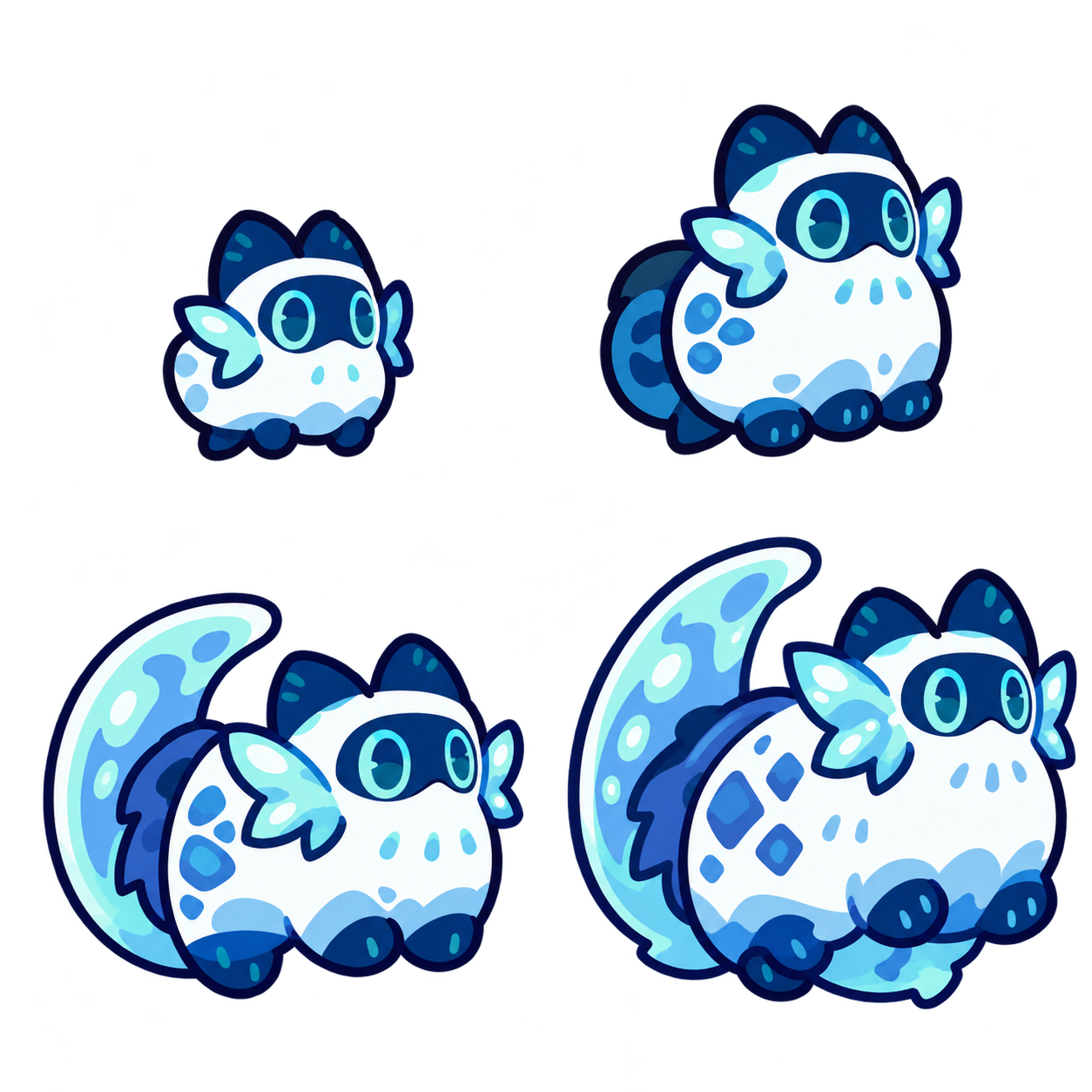 霜焰猫河豚 family sheet