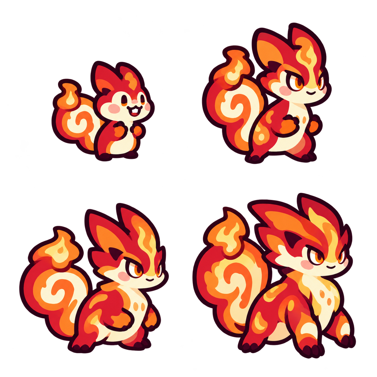 燃棘松鼠 family sheet