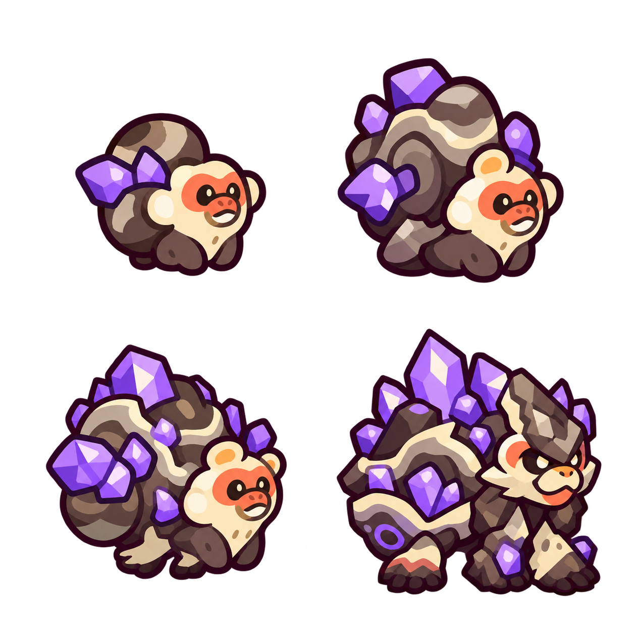 凝晶猿族 family sheet