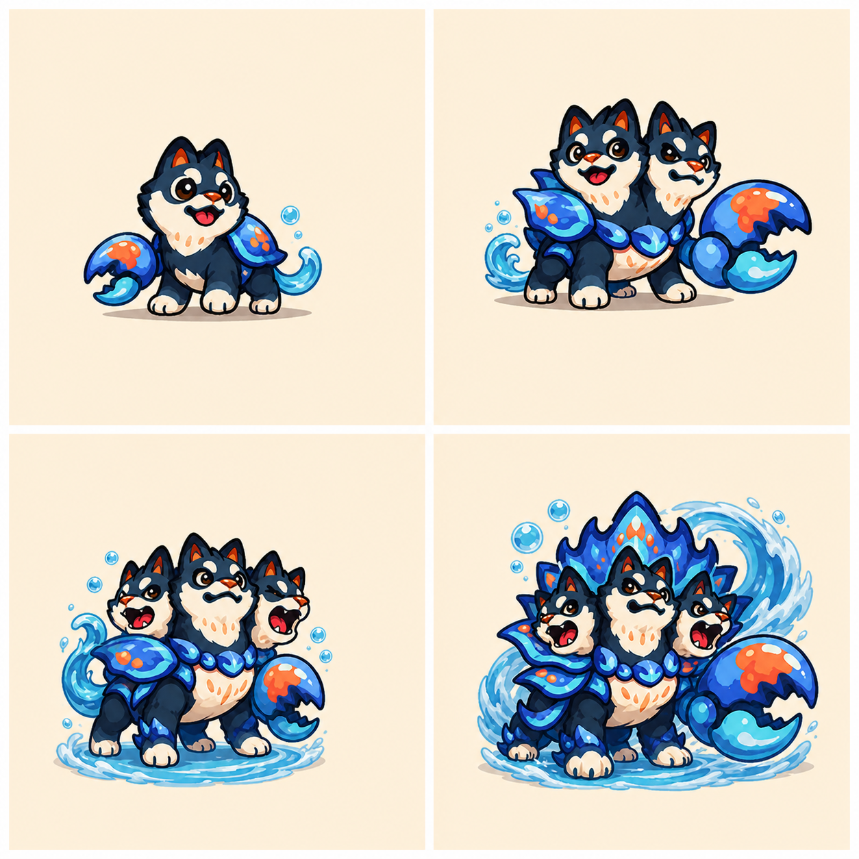 潮钳猎犬族 family sheet