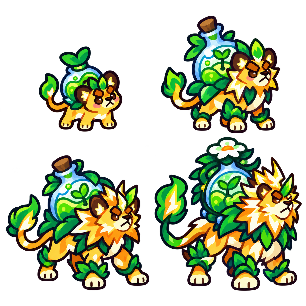 叶纹电兽 family sheet