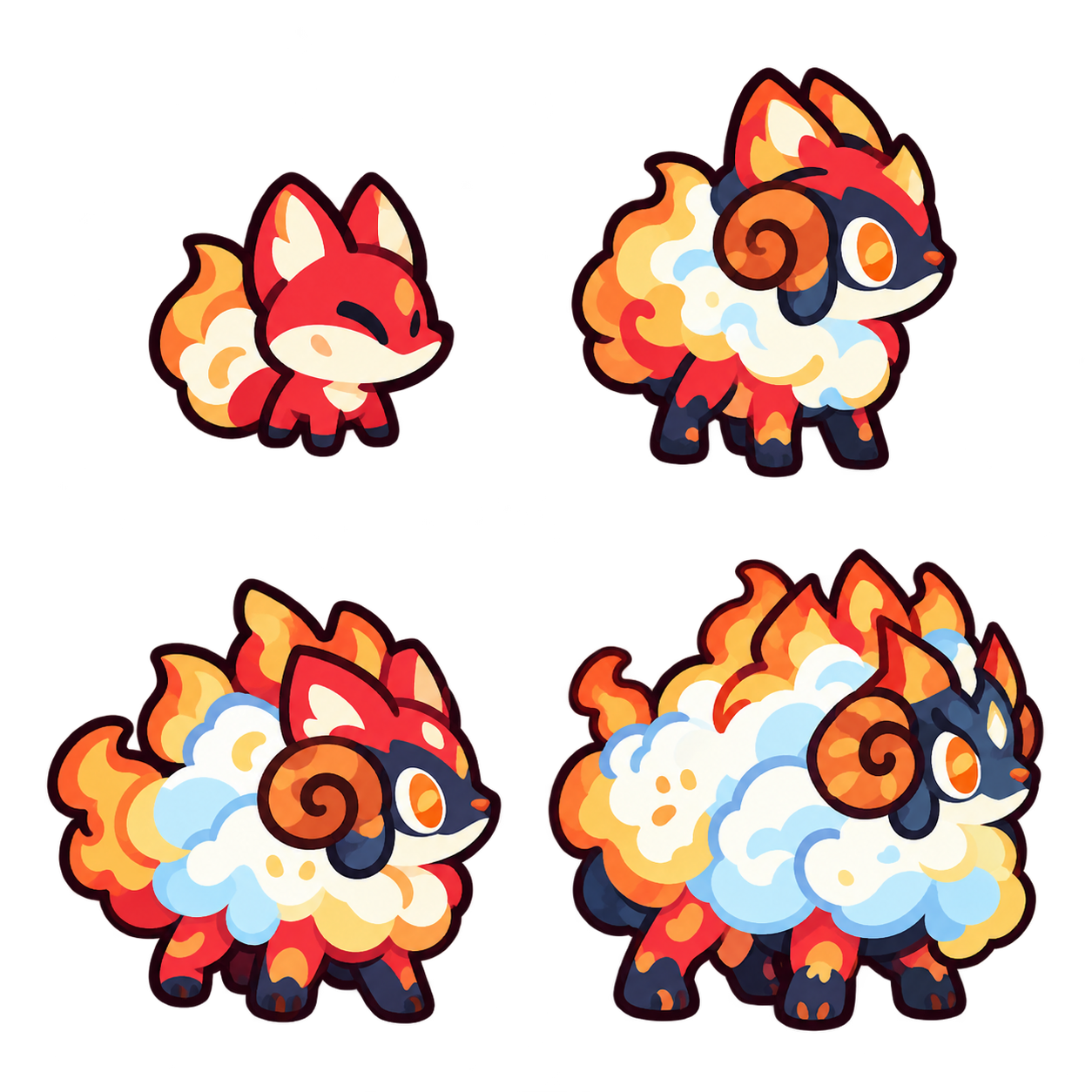 熔雷迅狐 family sheet