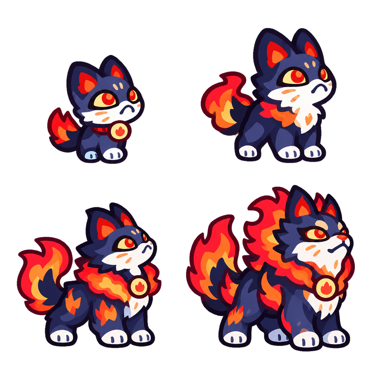 烬燃幼兽 family sheet