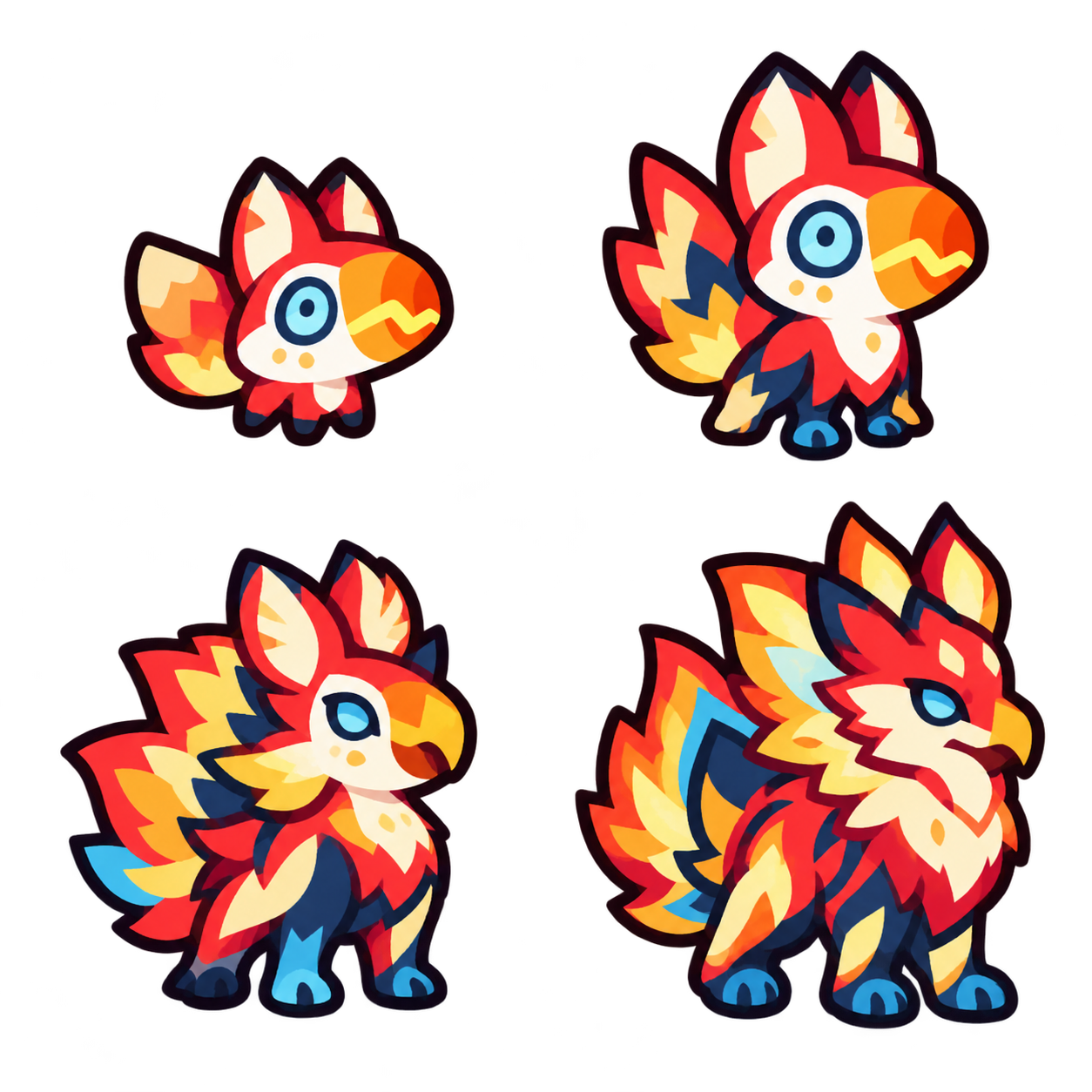 流光炎鸟 family sheet