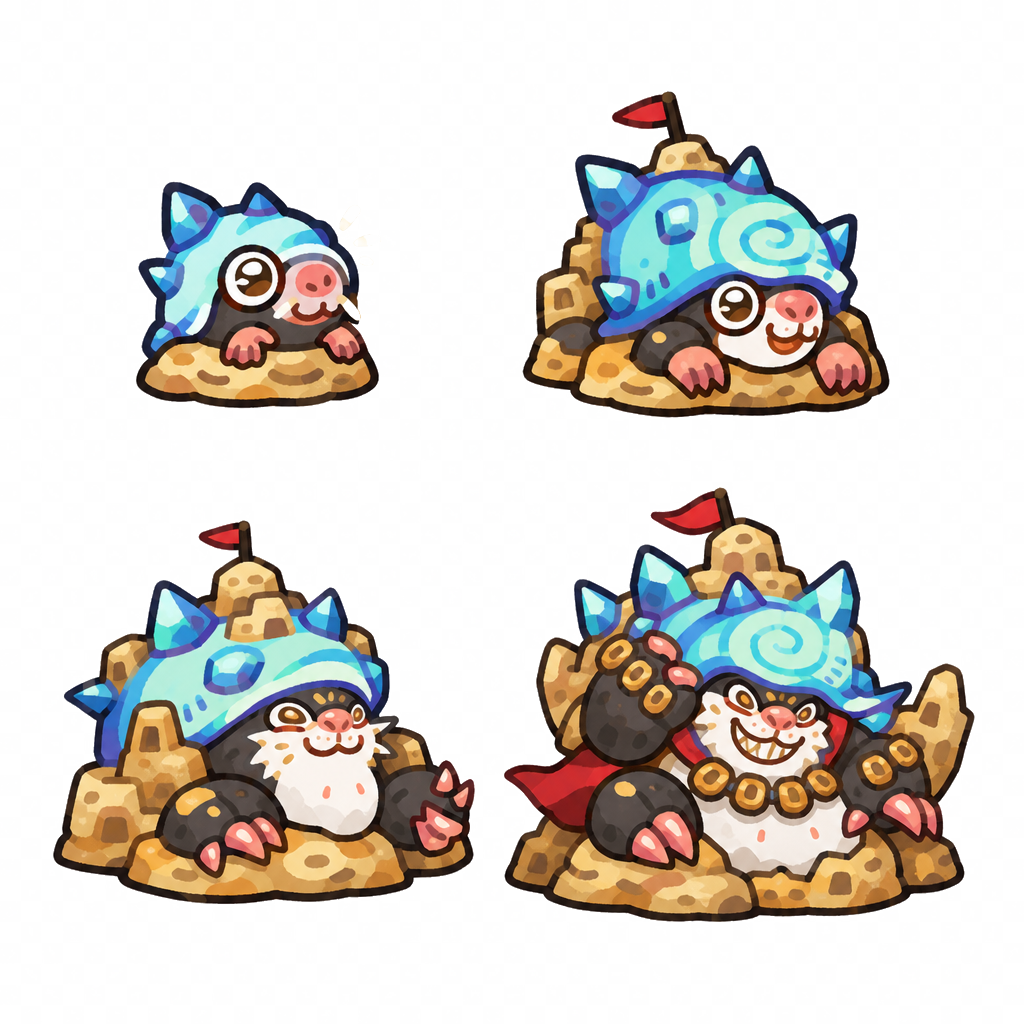 泰坦鼹鼠 family sheet