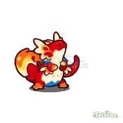 Newflamander Cheer animation preview